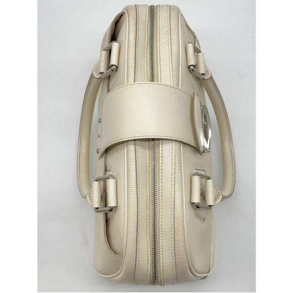 Authentic Louis Vuitton Epi Ivory Bowling Montaigne GM M5931J Handbag - Picture 9 of 16